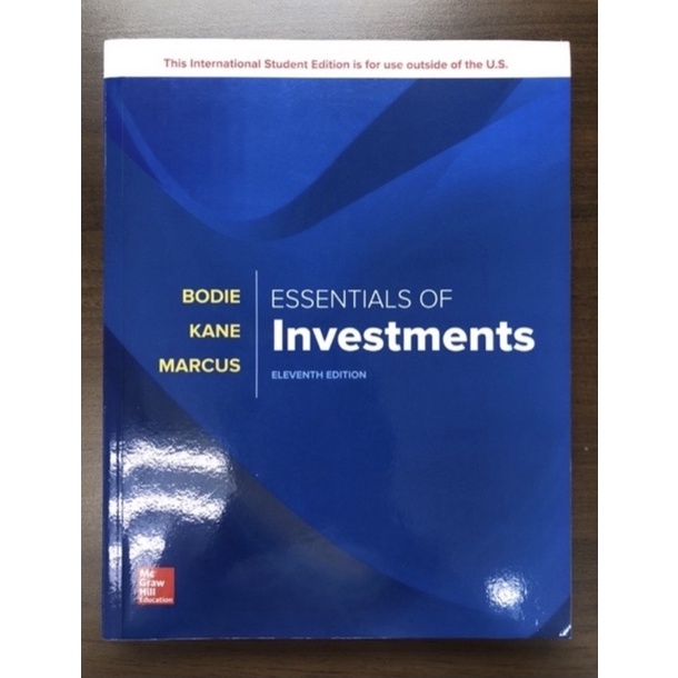 投資學 Essentials of Investments (ISE) 華泰/9781260288391
