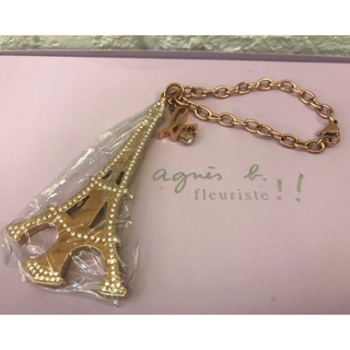 Agnes b專櫃正貨巴黎鐵塔掛飾、吊飾（現貨）