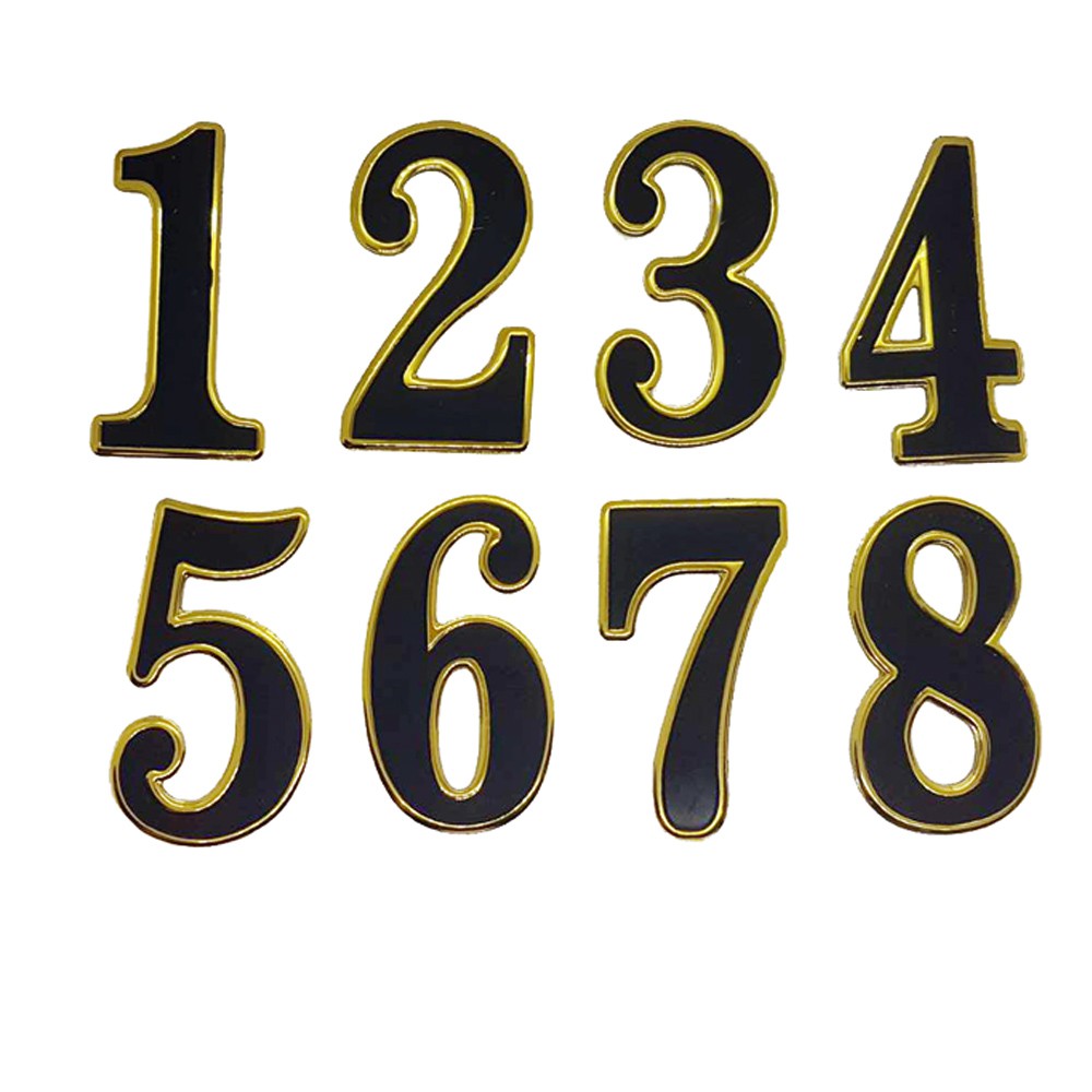 【現貨熱賣】錐型 4.5公分 號碼貼 有發票 含背貼 門牌號碼貼 數字貼 門牌號 信箱 信箱號碼