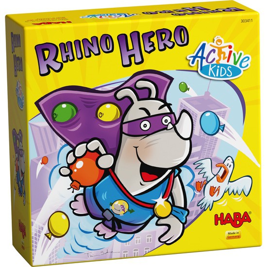 趣運動：超級犀牛（HABA 德國桌遊－Rhino Hero）
