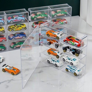 玩具車模展示架透明模型收納架多美卡收納盒陳列櫃小汽車展示可疊