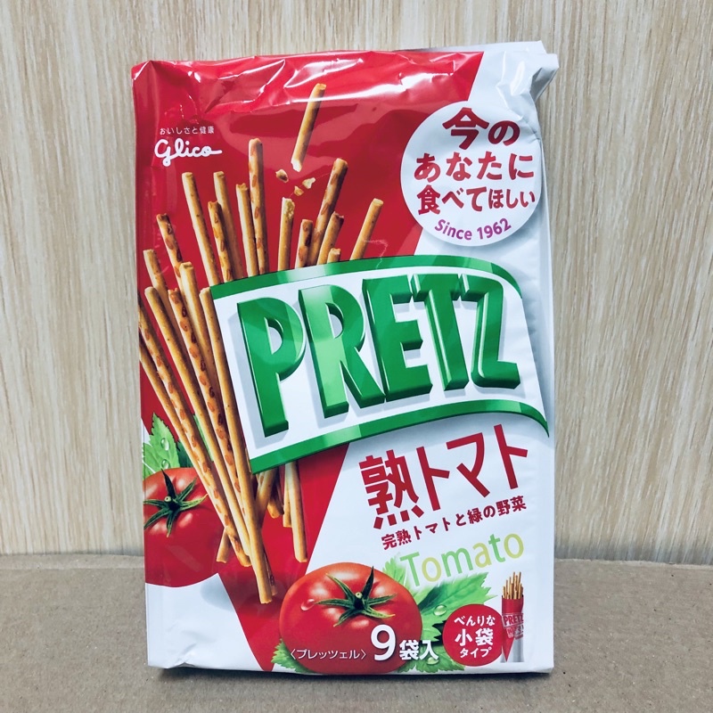 （現貨）日本 PRETZ 百力滋 蕃茄野菜棒 固力果 pocky 棒 番茄味 134g(9袋入)