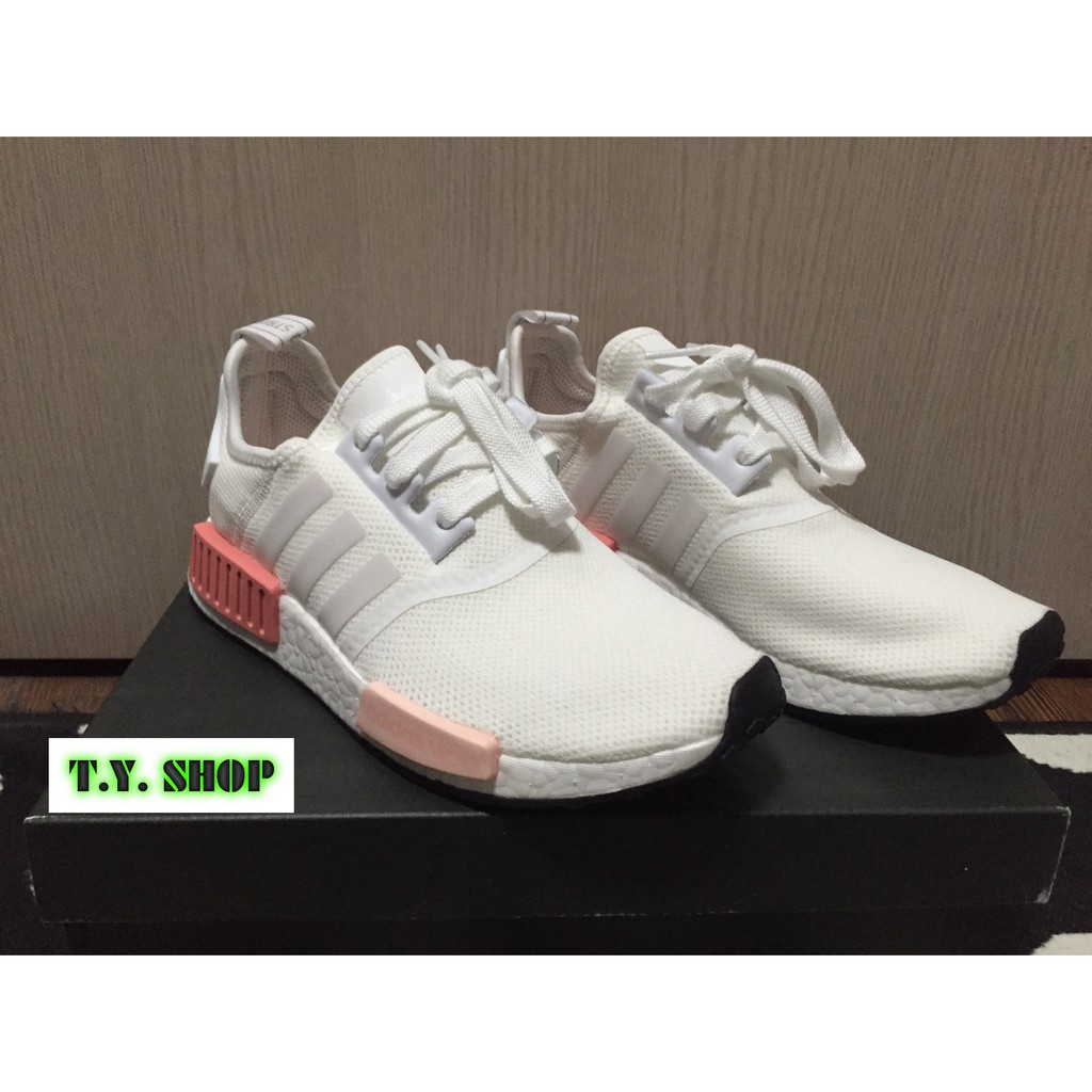 *零碼出清*ADIDAS NMD R1 W 白粉紅 BY9952 originals 女鞋 乾燥玫瑰