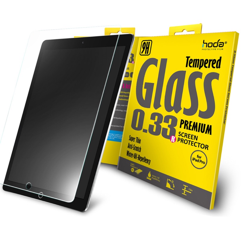 好貼 hoda【iPad Pro 12.9吋】2.5D高透光滿版9H鋼化玻璃保護貼