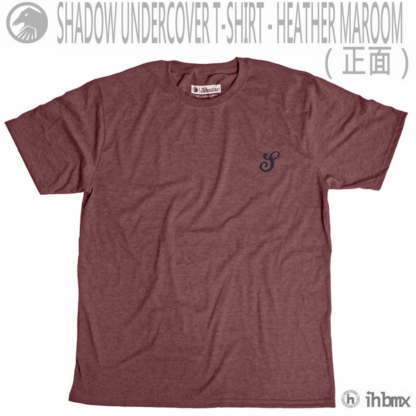 SHADOW UNDERCOVER T-SHIRT 臥底 T卹 栗色 美國 BMX 極限單車品牌 DH/極限單車