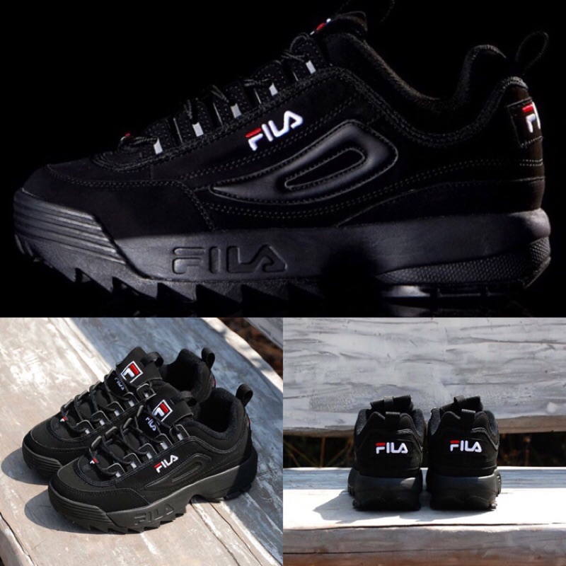 BRITISH Fila Disruptor 2 Triple Black 黑 正品韓國限定代購 老爹鞋