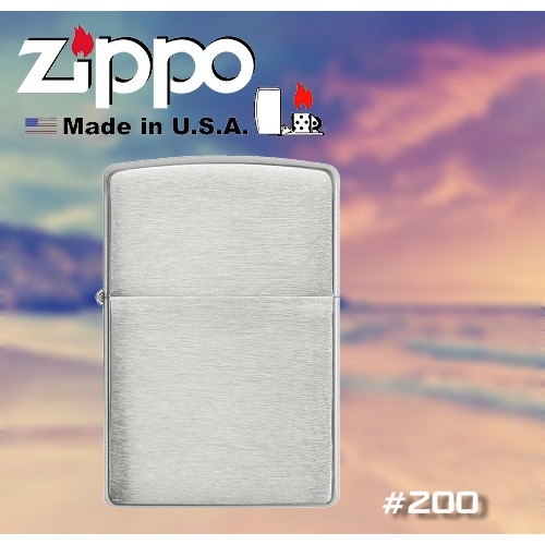 【富工具】美國原廠ZIPPO 防風打火機(贈送125ml打火機油) #200