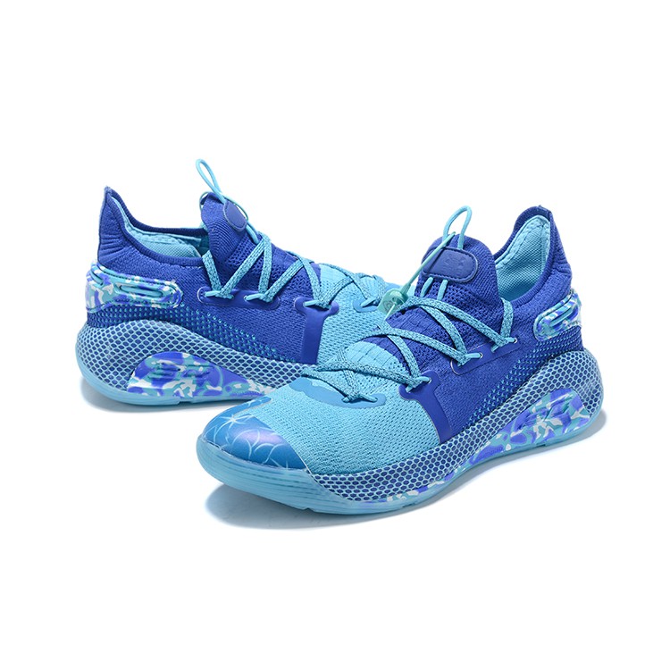 UA Curry 6 Royal Blue/Light Blue Mens 