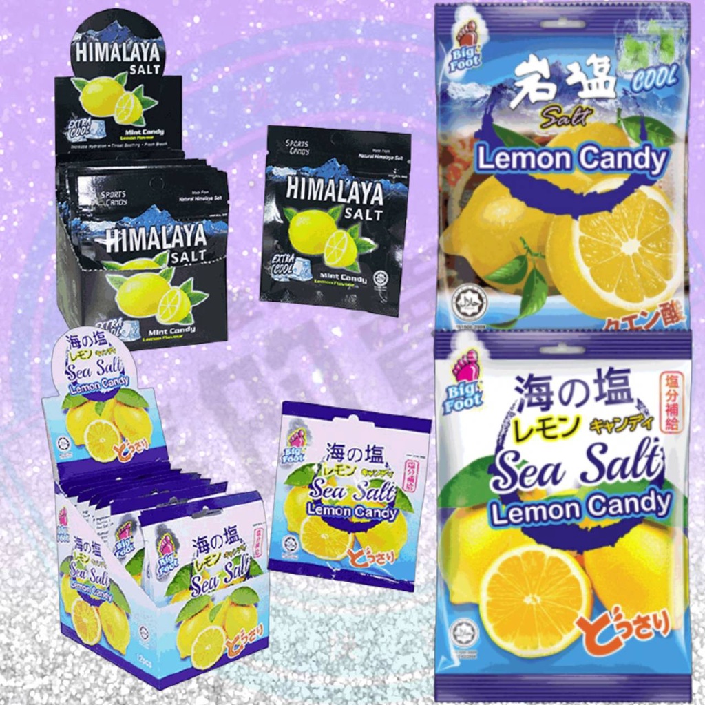 岩鹽檸檬糖 快速出貨 BF 馬來西亞 檸檬糖 海鹽 薄荷 玫瑰鹽 岩鹽 盒裝 袋裝 糖果 爬山