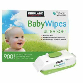Kirkland Signature Baby Ultra Soft Wipes Unscented 900 wipes