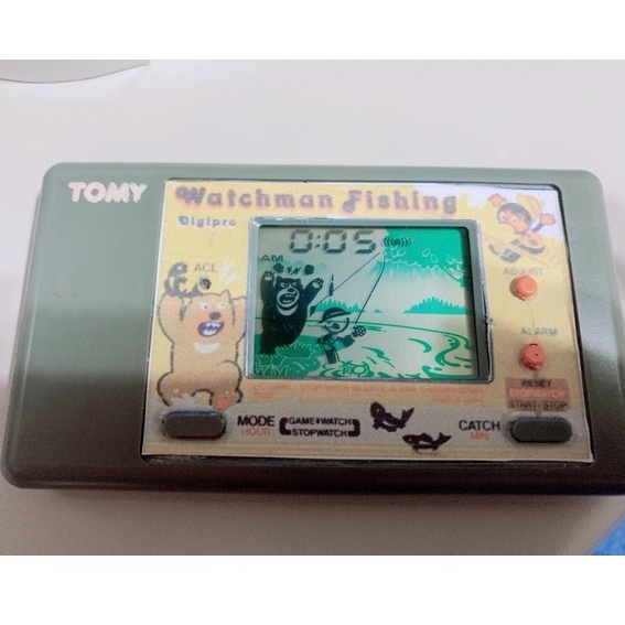 TOMY 懷舊絕版品 掌機 掌上型電玩 watchman fishing digipro