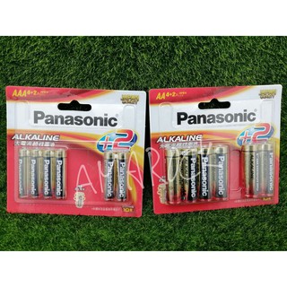 國際牌 Panasonic 大電流鹼性電池 4號4+2 /3號4+2入 吊卡裝 紅鹼