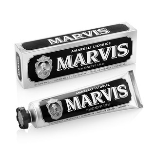 【超激敗】MARVIS 甘草薄荷 牙膏 85ML 黑色 Amarelli Licorice 義大利精品牙膏