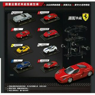7-11 city cafe 法拉利限量金屬模型車(6號 599GTO 2010) 8號 第一代法拉利