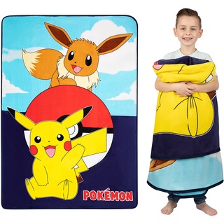 預購👍正版空運👍美國代購 Pokemon pikachu 寶可夢 皮卡丘 兒童 毛毯 毯子 棉被