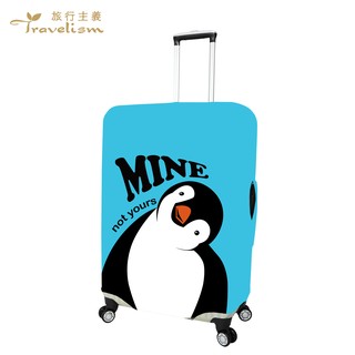 【箱衣WAY-免運】[Travelism-童趣系列] 南丁格鵝 L號26-29吋 行李箱套旅行箱登機箱防塵套創意箱套