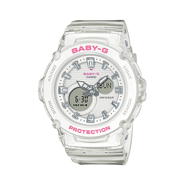 【聊聊甜甜價】CASIO Baby-G BGA-270S-7A 仲夏果凍系列腕錶(冰晶白)