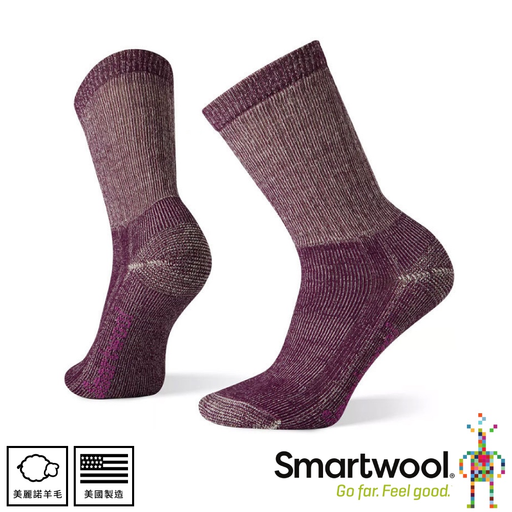 【SmartWool 美國 女 中級減震徒步中長襪《酒紅》】SW010294/羊毛襪/運動襪/戶外襪/機能襪