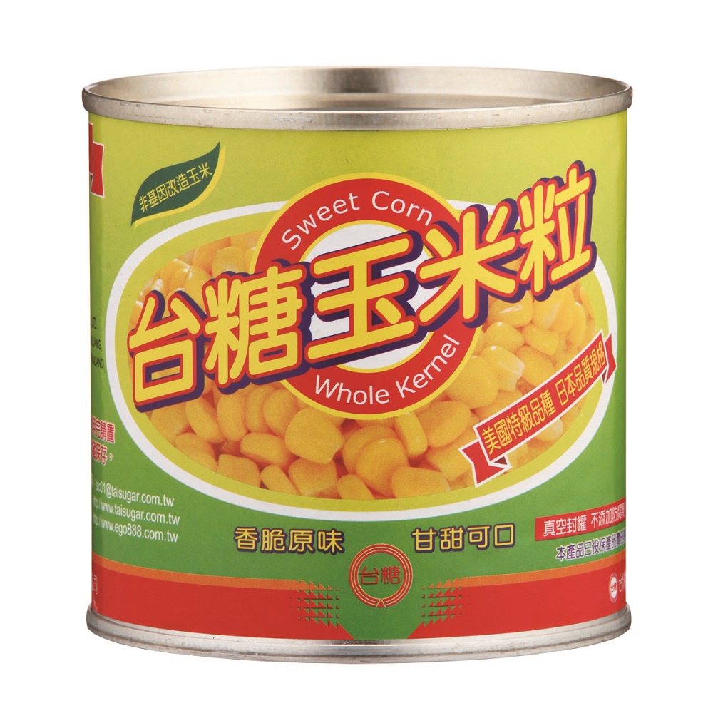 台糖 玉米粒 香脆 原味 sweet corn whole kemel 罐頭 340g