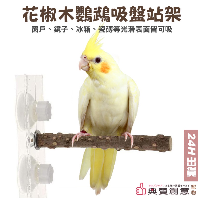 花椒木鸚鵡吸盤站架 鳥站桿 鸚鵡站台 鳥站架 鸚鵡站桿 寵物用品 鸚鵡用品 鳥用品 鳥玩具 鸚鵡玩具 典贊創意