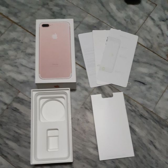 iphone 7 plus 玫瑰金 128g 原廠 空盒 盒子