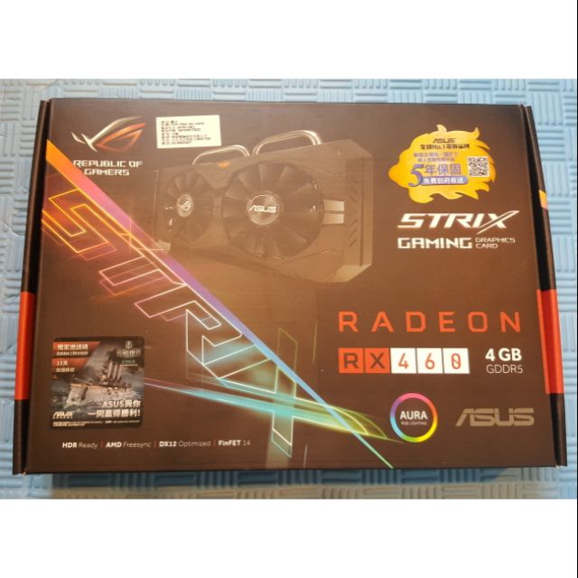 AMD RX460 4GB Asus 華碩 顯卡 Strix Gaming