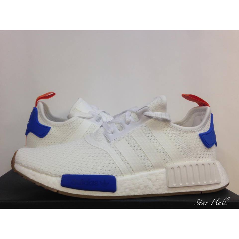 ADIDAS ORIGINALS NMD R1 BOOST 白藍橘 鋼彈 男女鞋 BB9498