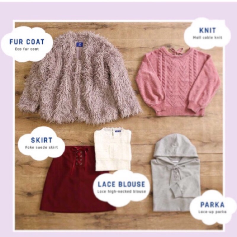 Olive Des Olive 藕紫毛海外套福袋拆售 蝦皮購物