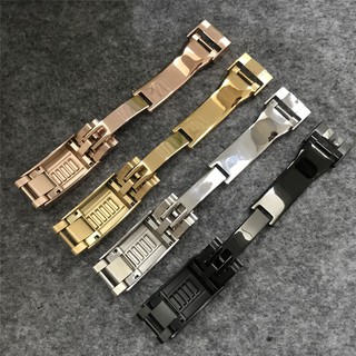 適用 於勞力士黑水鬼表扣rolex gmt潛航者迪通拿綠水鬼鬼王微調扣 遊艇系列鋼扣 9*9mm