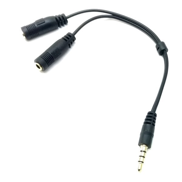 筆電耳麥轉接線筆電或手機3 5mm四節耳機插座轉成電腦耳機3 5mm插座及麥克風的3 5mm插座 蝦皮購物