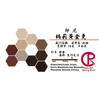 [咖啡宏]Coffee Red Roasting Studio 印尼蘇門答臘 亞齊省 迦佑 大瑪莉 19目+ 黃金曼特寧