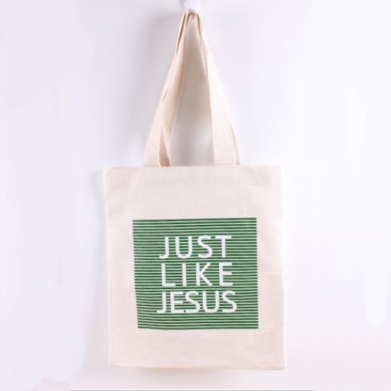 ☆十架之愛☆【全新】就像耶穌 JUST LIKE JESUS 純棉帆布手提袋/購物袋/帆布包 基督福音商品