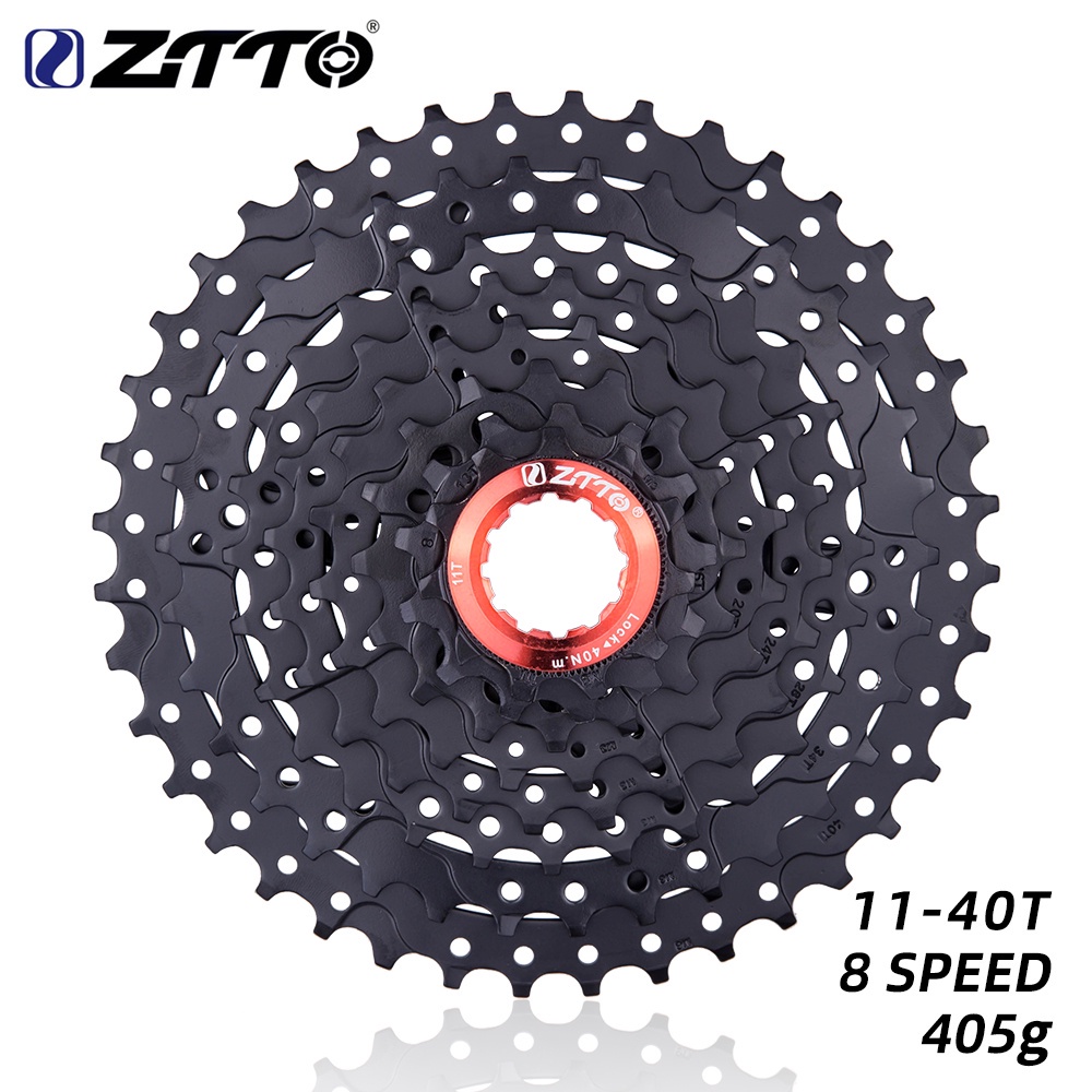 Ztto MTB 8 速飛輪黑色 11-40t 飛輪 8s 耐用,適用於 M410 X4 飛輪山地自行車登山車