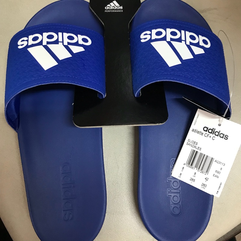 Adidas 拖鞋 Adilette CF+ C 男鞋 愛迪達 防水 基本款 海灘 沙灘 推薦 男 藍(AQ3113)