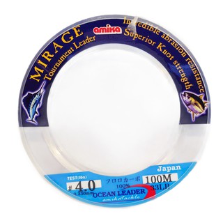 中壢鴻海釣具 《AMIKA》大物用 超軟碳素線MIRAGE (CARBON) 50M/100M卡夢線 前導線 船釣鐵板