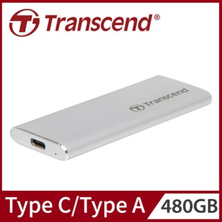 Transcend 創見 480GB ESD240C SSD USB3.1/Type C 雙介面行動固態硬碟 固態行動硬
