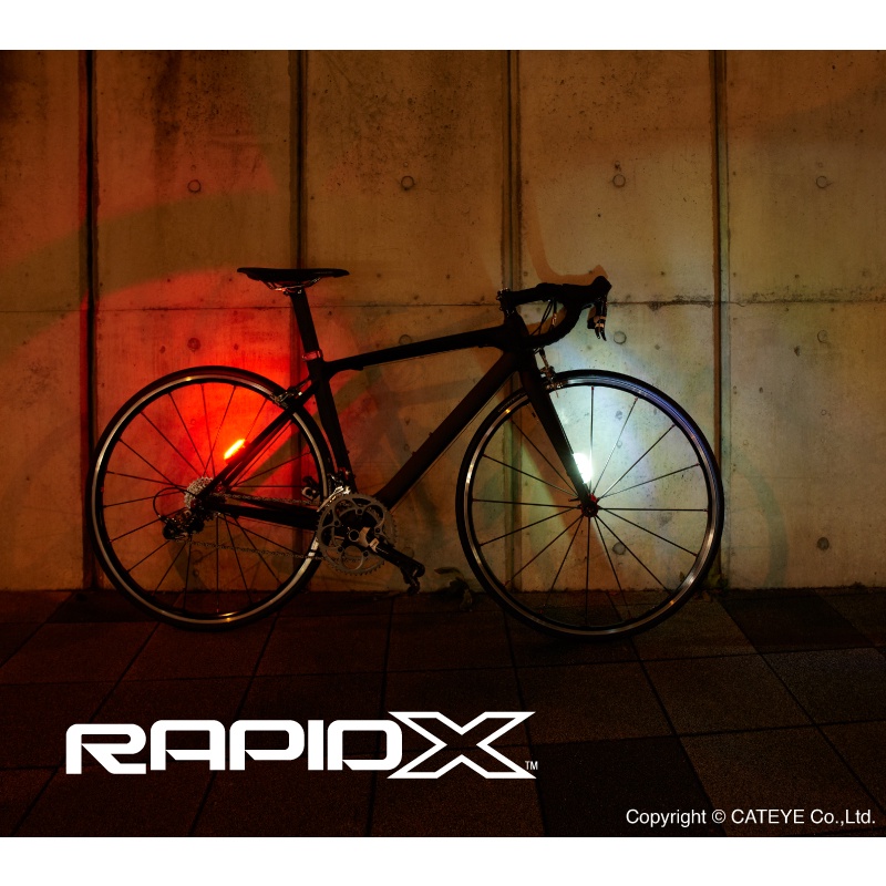 【KOM單車🎄】 2022 Cateye RAPID X紅光 加強版50流明 電暖爐充電型車燈