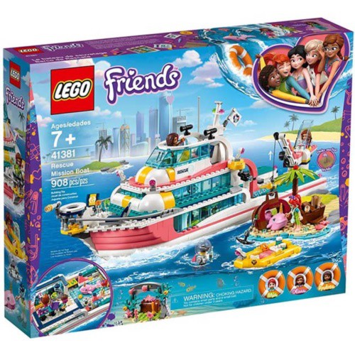 LEGO樂高 LT41381 海上救援任務船_Friends 姊妹淘系列