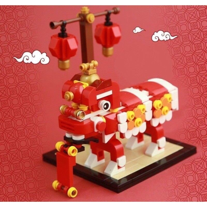 Lego 樂高 舞獅 迎新年 二手商品