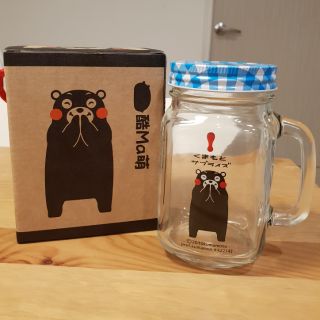 全新 熊本熊玻璃杯罐附蓋子 沙拉罐 飲料罐 玻璃罐 馬克杯 #聖誕節交換禮物首選