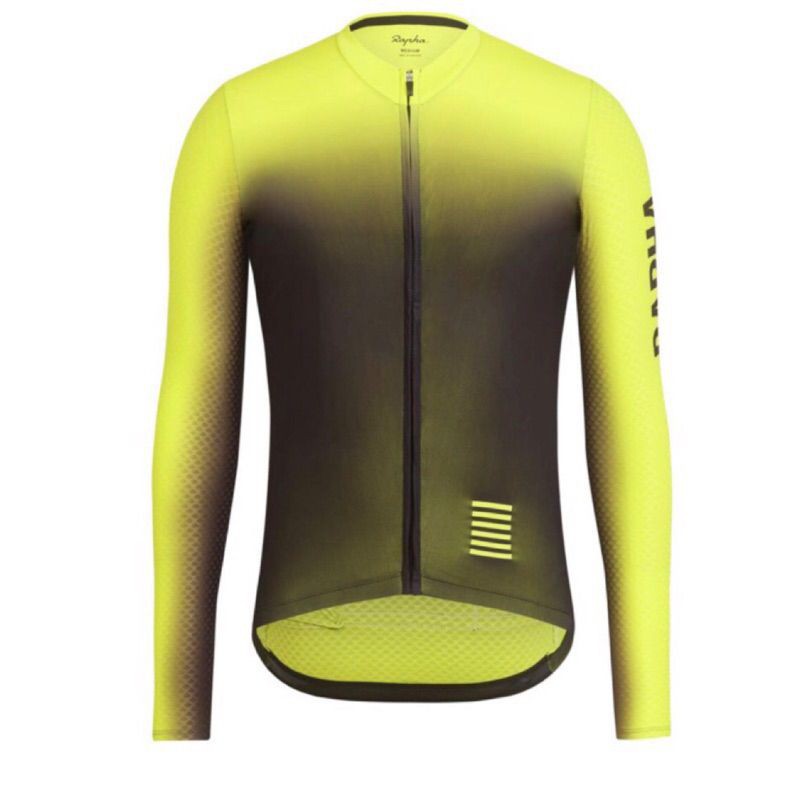 Rapha pro team aero jersey colourburn - LONG SLEEVE 黃龍S號 車衣