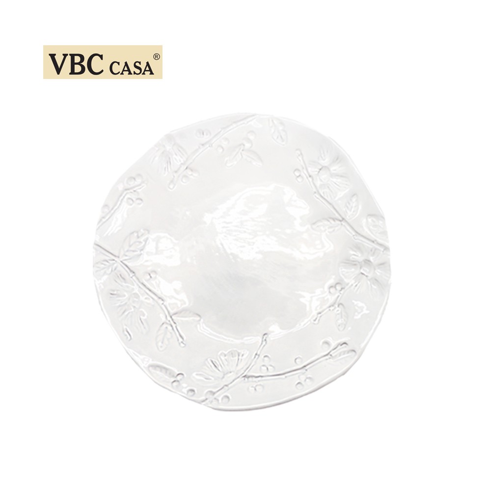 義大利 VBC casa │ 純白系列  22 cm 餐盤 / 純白色