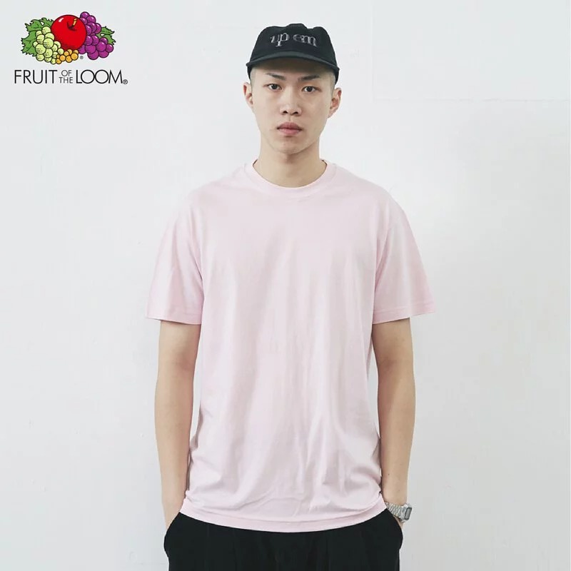 FRUIT OF THE LOOM 純棉圓領素TEE FL1850 淡粉色 美國百年品牌 水果牌