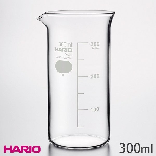 【小胖日貨】現貨 日本 HARIO 耐熱玻璃 刻度 量杯 燒杯 300ml ◎日本製◎TB-300-H32