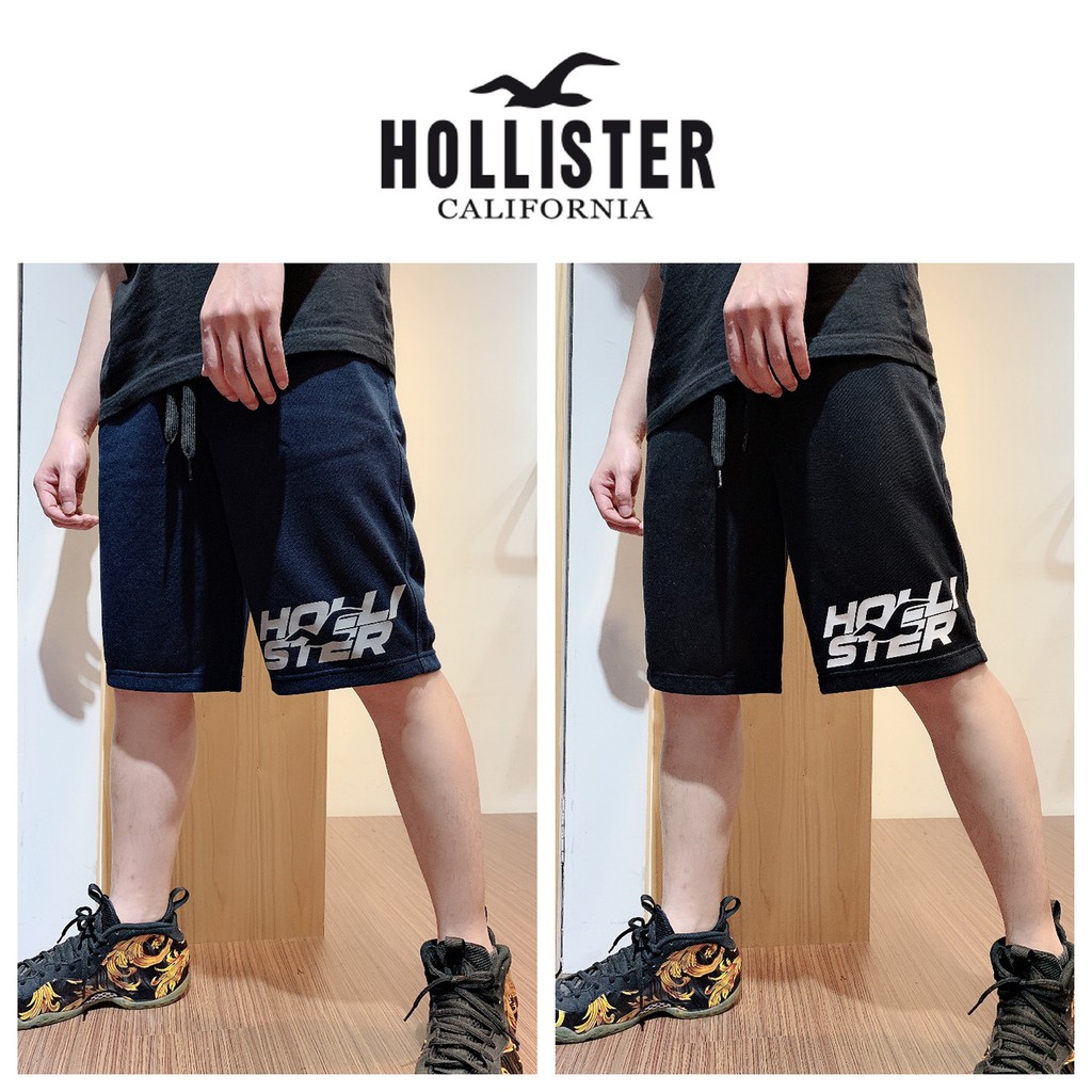 【Ayllon】Hollister 男版 (透氣材質) 文字海鷗款 短褲 海鷗 現貨