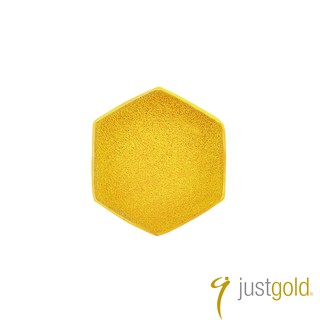 【Just Gold 鎮金店】搖滾蜂格純金系列 黃金單耳耳環(單粒-純金)