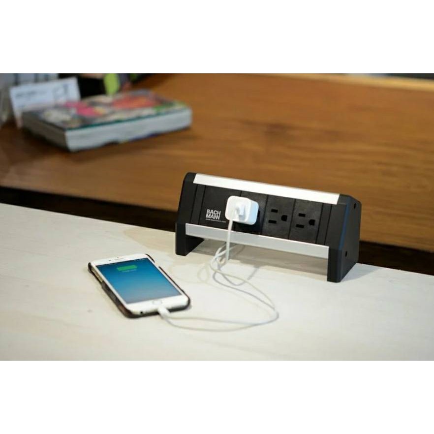 瘋椅世界 電動升降桌配件bachmann Desk1 桌上型插座延長線移動式插座 無需挖孔 蝦皮購物