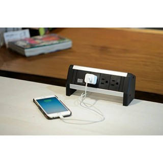 億嵐傢俱《瘋椅》電動升降桌配件 BACHMANN Desk1 桌上型插座延長線 移動式插座(無需挖孔)