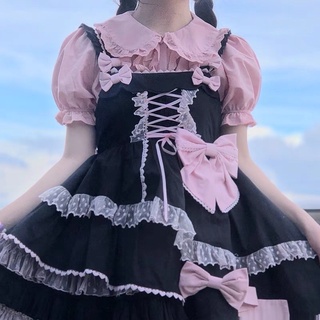 預購*lolita 蘿莉塔日系可拆袖子蕾絲短袖襯衫 軟妹 童趣 設計感 文藝 小清新 森女系 少女 個性 內搭 上衣