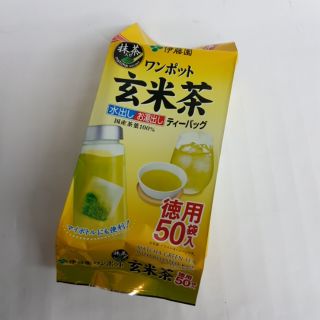 【日本進口】伊藤園~最便宜抹茶入玄米茶（德用）50入 冷沖熱泡都很可以